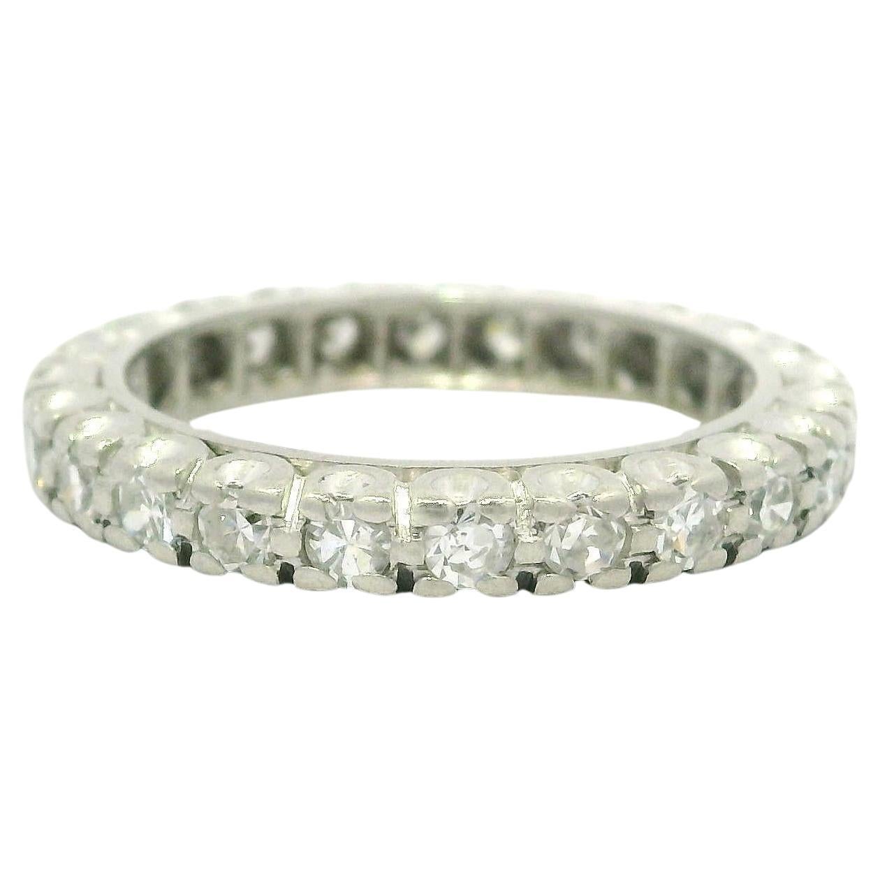 Anello di platino d
epoca della metà del secolo scorso con diamante a taglio singolo da 0,60 ct.