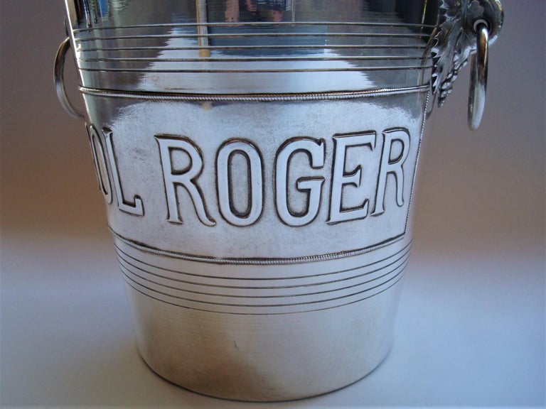 Vintage Mid-Century Pol Roger Champagne Cooler / Bucket at 1stDibs | pol  roger champagne bucket, pol roger ice bucket