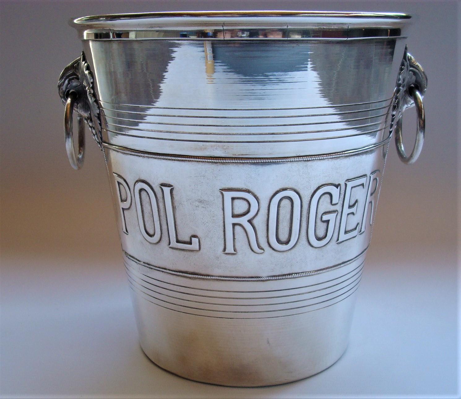 Mid-Century Modern Vintage Mid-Century Pol Roger Champagne Cooler / Bucket