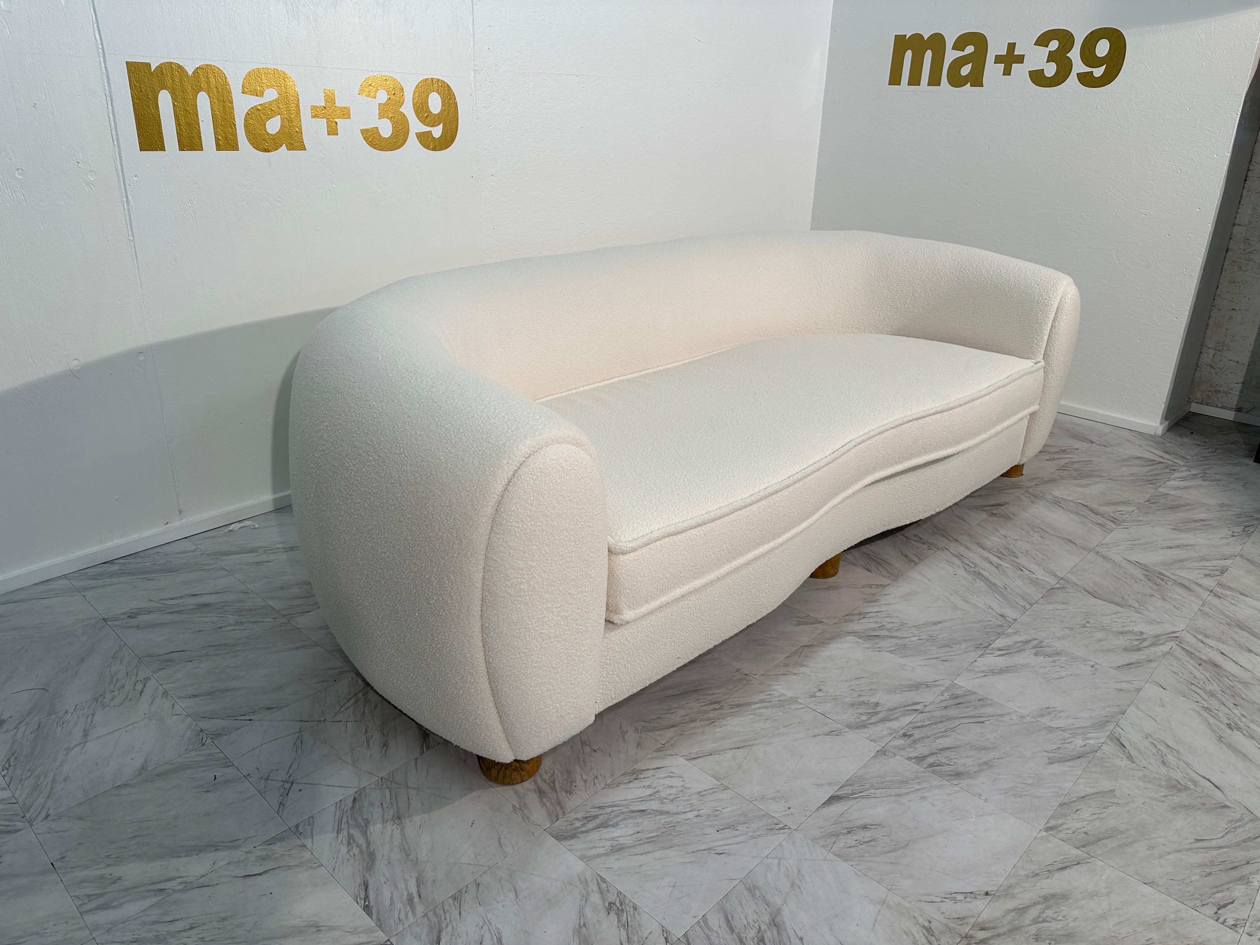 Mid Century Polar Sofa  Jean Royere stile 2