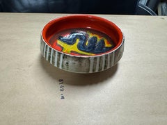 Cuenco pequeño con borde inciso, Vintage Mid-Century Poole Art Pottery, Reino Unido