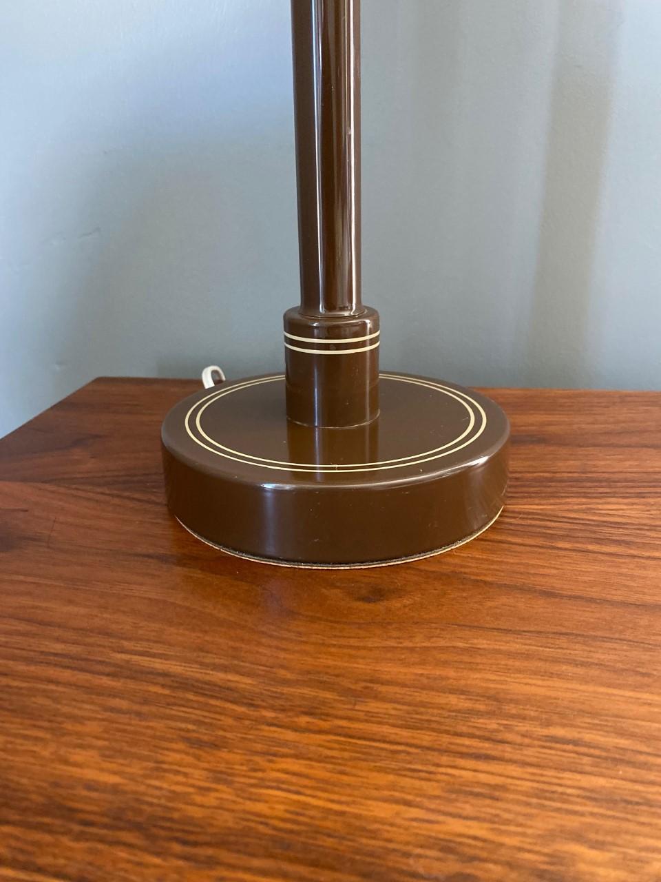 Vintage Mid Century Post Atomic Age Table Lamp in the style of Gerald Thurston In Good Condition For Sale In San Diego, CA