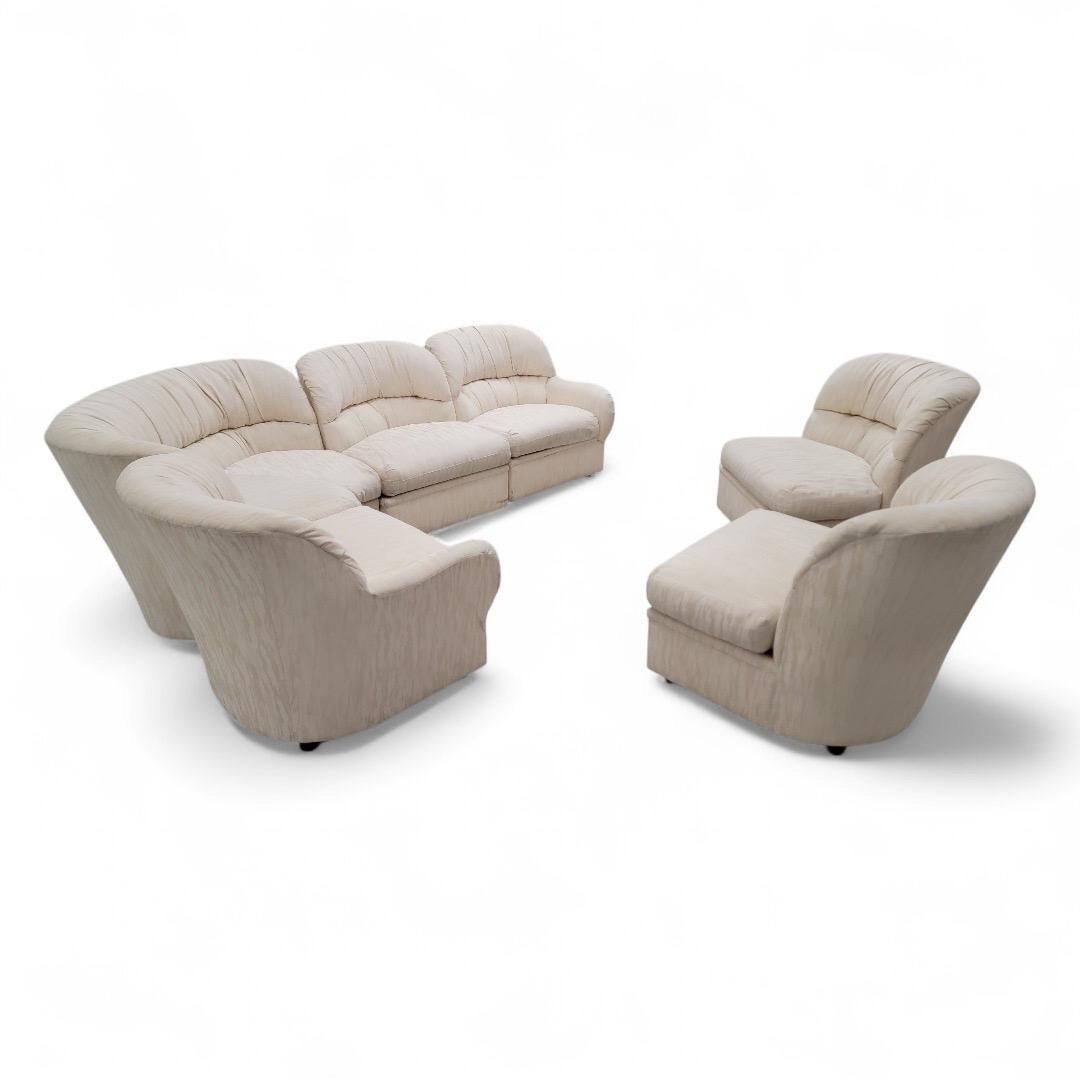 Sofá de 6 piezas de sección modular Vintage Mid Century Postmodern by Drexel en venta 1