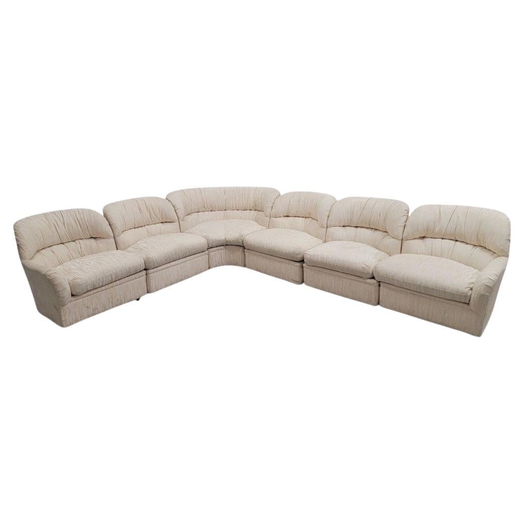 Sofá de 6 piezas de sección modular Vintage Mid Century Postmodern by Drexel en venta