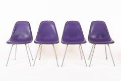 Vintage Mid Century Purple DSX Side Chairs by Eames for Herman Miller