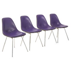 Vintage Mid Century Purple DSX Side Chairs by Eames for Herman Miller