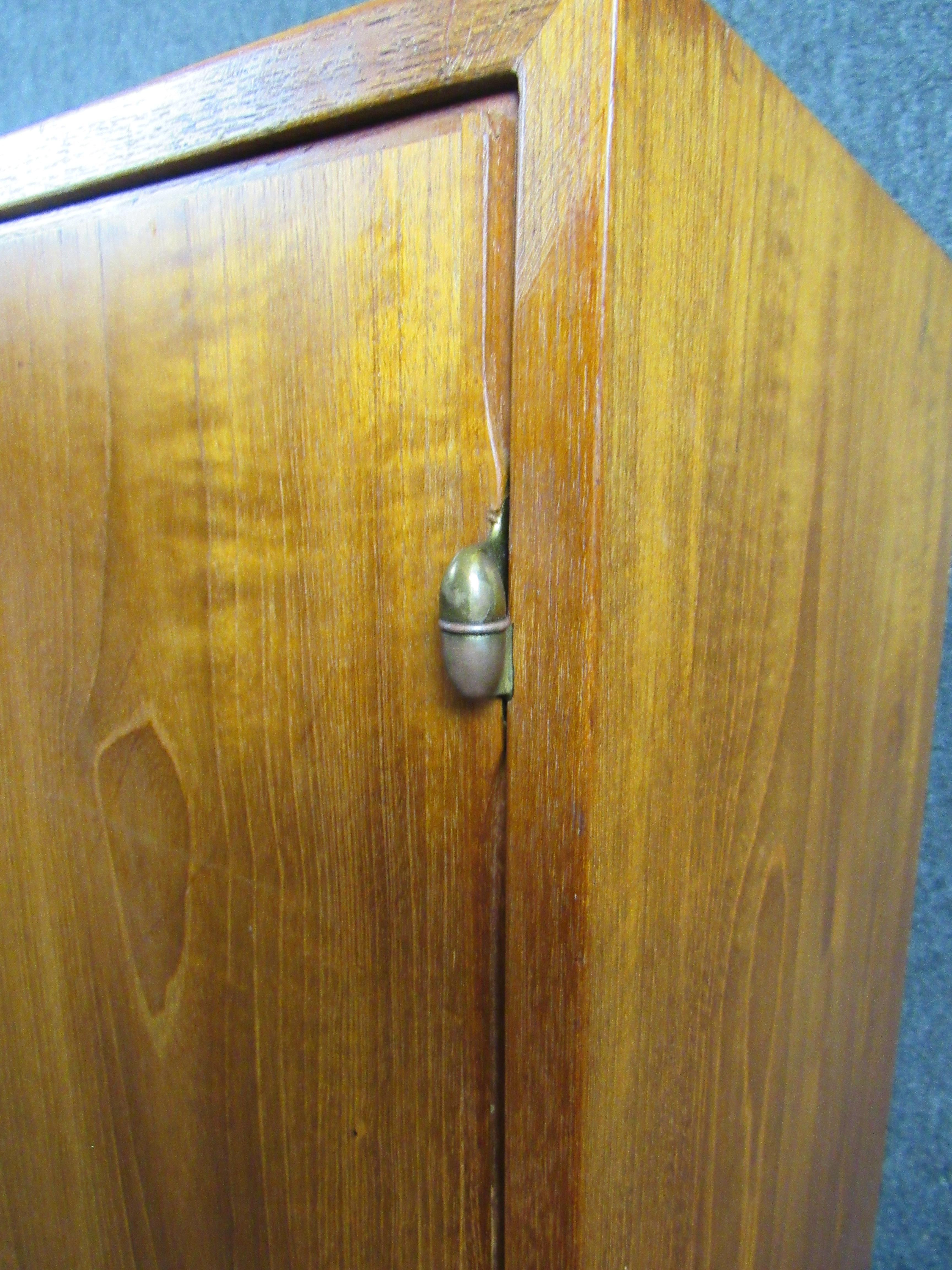 Vintage MidCentury Raised Teak For Sale at 1stDibs