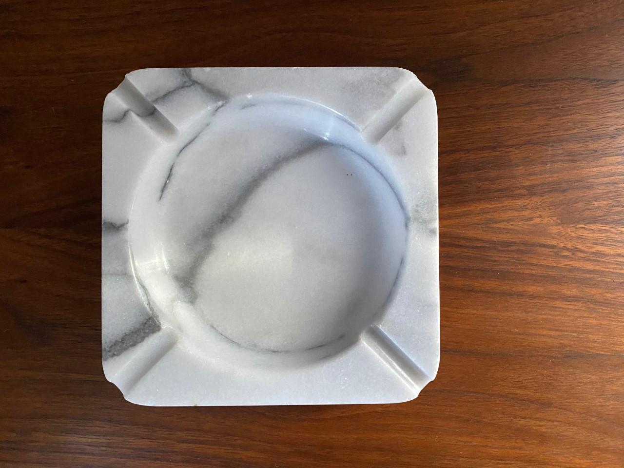 Vintage Midcentury Rare China Airlines Marble Ashtray or Vide-Poche 1