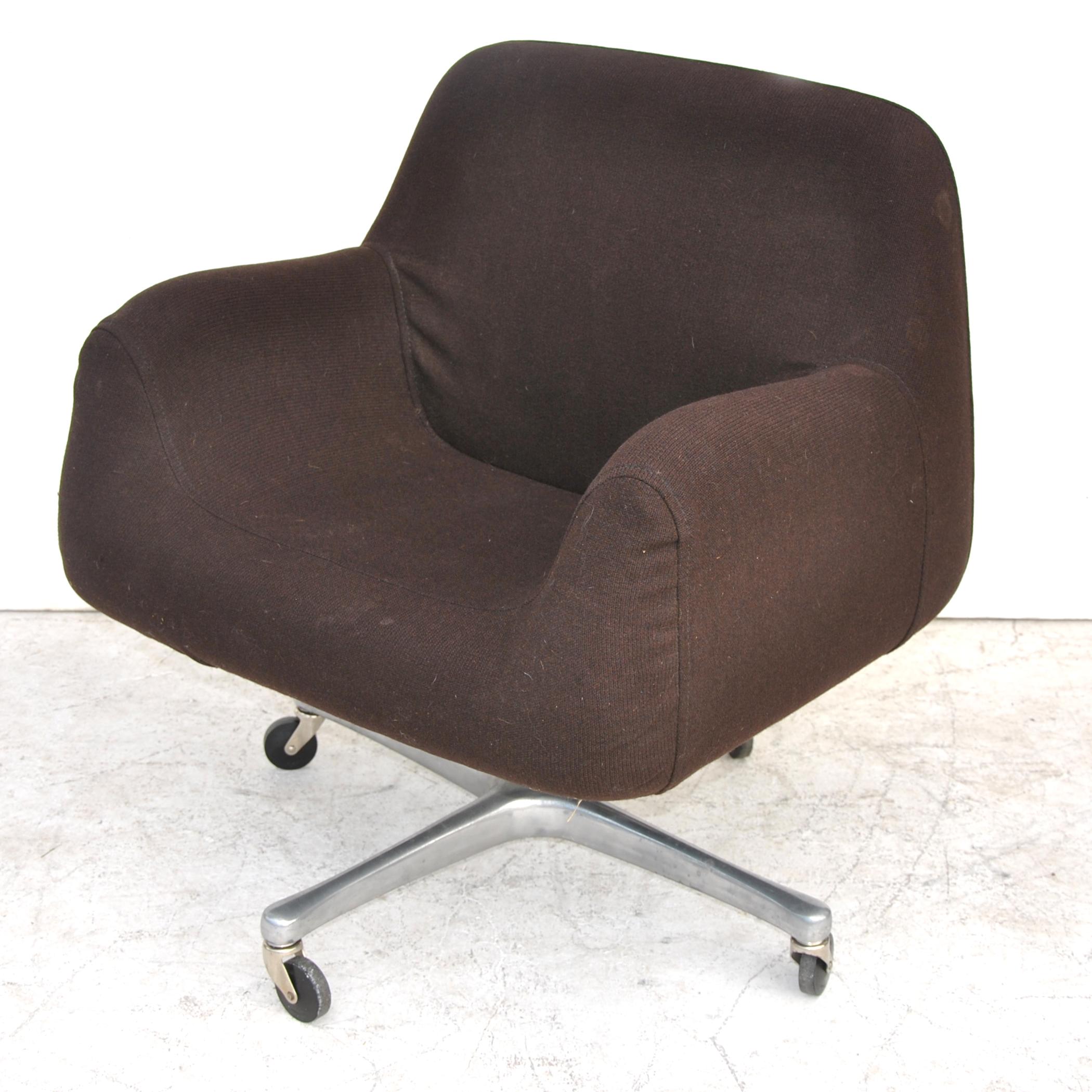  Vintage Midcentury Ray Wilkes Chiclet Office Task Chair In Good Condition For Sale In Pasadena, TX