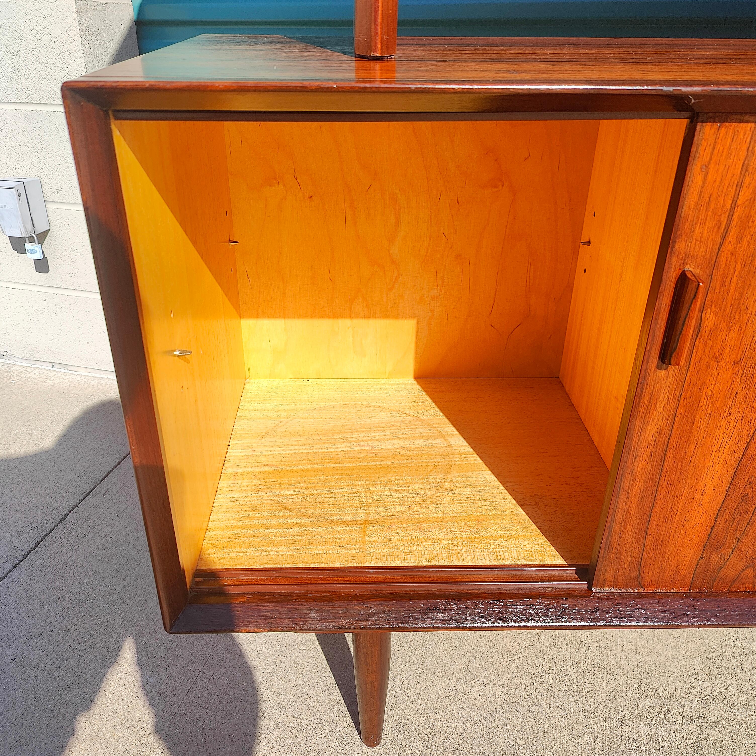 Vintage Mid-Century Rosewood Sideboard by Falster In Good Condition In Chino Hills, CA