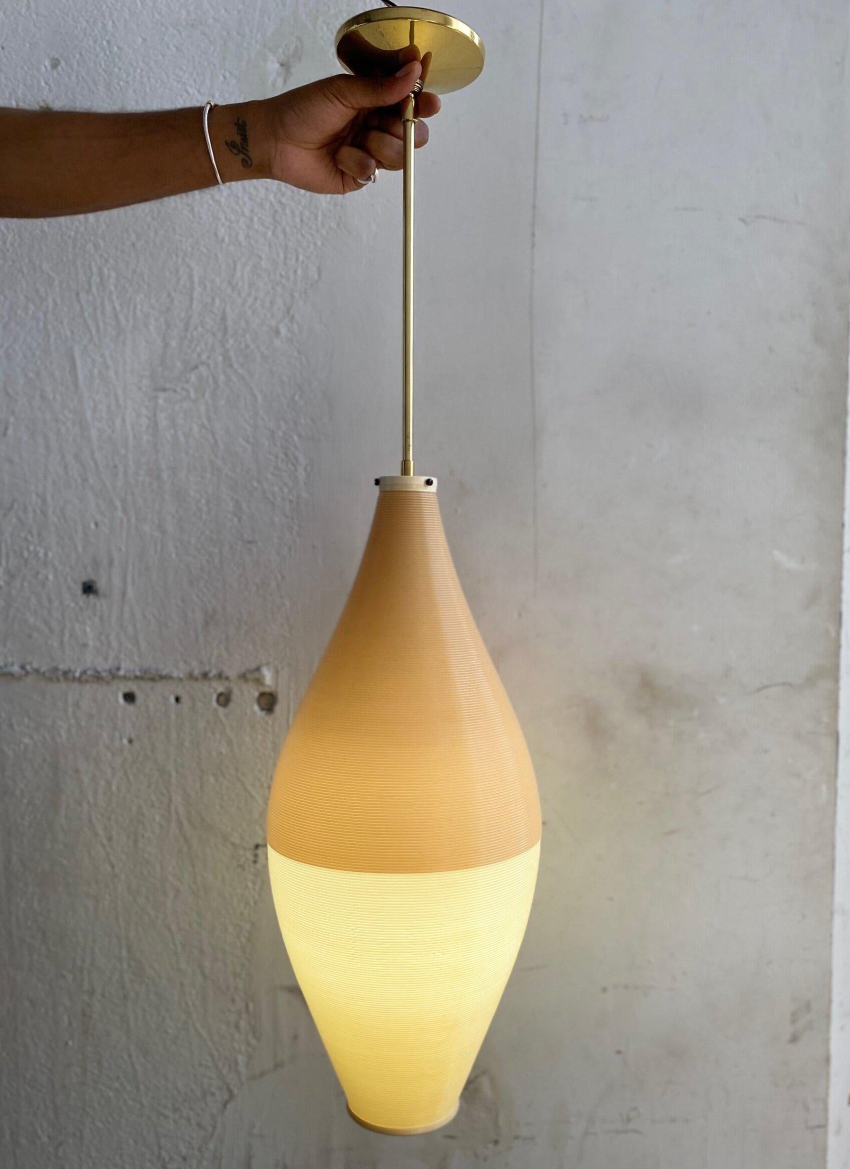 Mid-Century Modern Lampe pendante Heifetz Rotaflex vintage du milieu du siècle par Yasha Heifetz, Circa 1950s en vente
