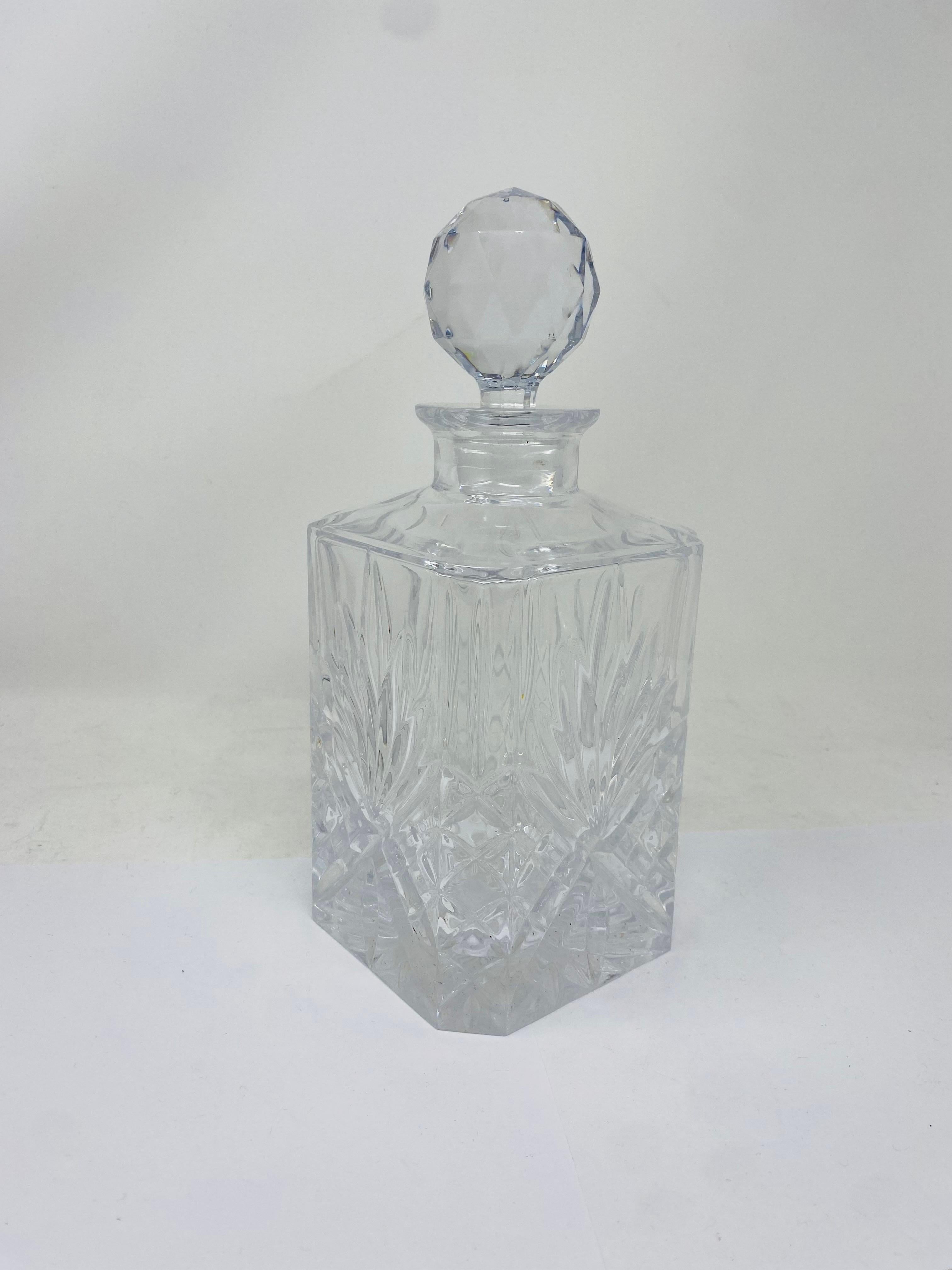 French Vintage Mid Century Royal Gallery Crystal Decanter France For Sale