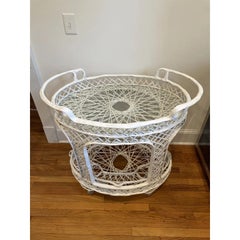 Vintage Midcentury Russell Woodard Spun Fiberglass Bar Cart