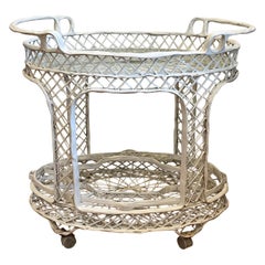 Vintage Mid-Century Russell Woodard Spun Fiberglass Bar Cart