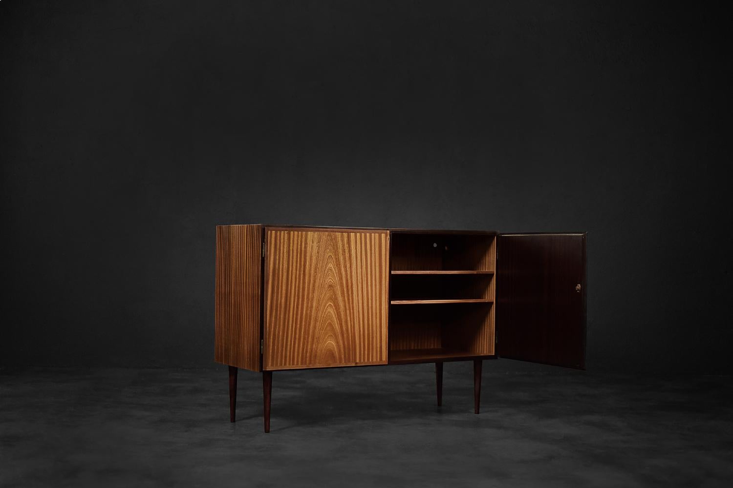 Vintage Mid-Century Scandinavian Modern Mahogany Cabinet Model 4 by Gunni Omann 7