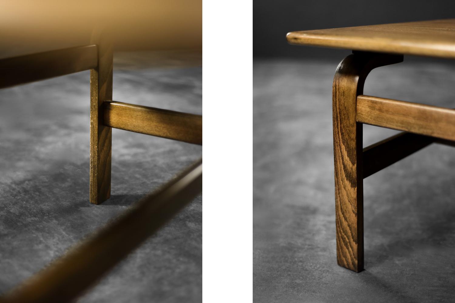 Vintage Mid-Century Scandinavian Modern Oak Couchtisch von Karl-Erik Ekselius im Angebot 4