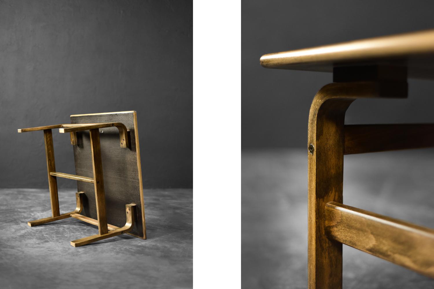 Vintage Mid-Century Scandinavian Modern Oak Couchtisch von Karl-Erik Ekselius im Angebot 6