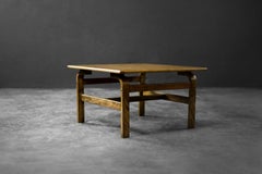 Vintage Mid-Century Scandinavian Modern Oak Coffee Table by Karl-Erik Ekselius