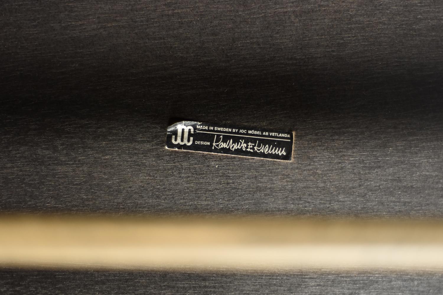 Vintage Mid-Century Scandinavian Modern Oak Couchtisch von Karl-Erik Ekselius im Angebot 1