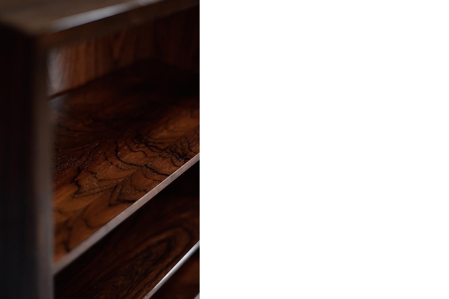 Mid-20th Century Vintage Midcentury Scandinavian Modern Rosewood Bookcase by Gunni Omann