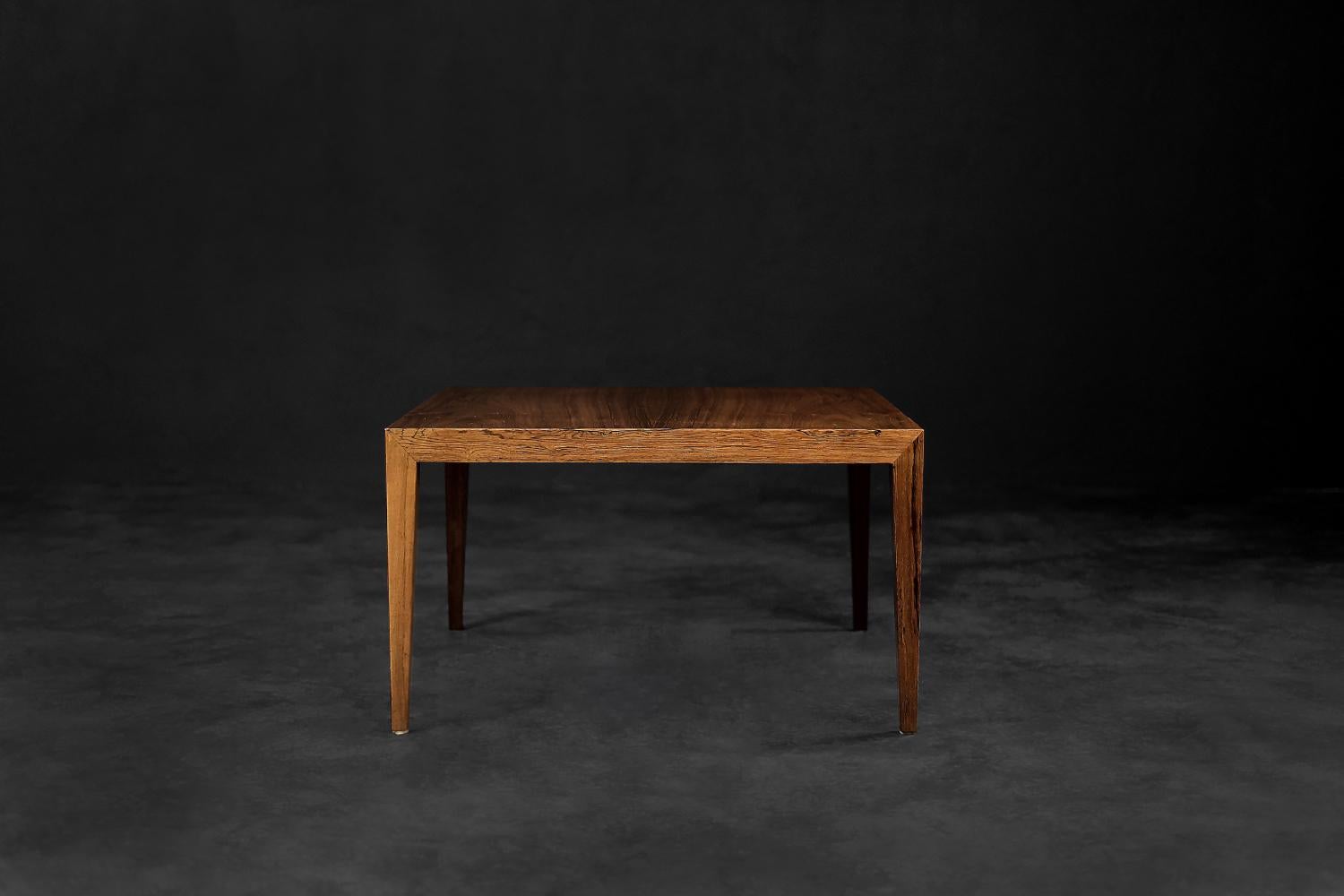 Vintage Midcentury Scandinavian Modern Rosewood Coffee Table by Severin Hansen For Sale 7