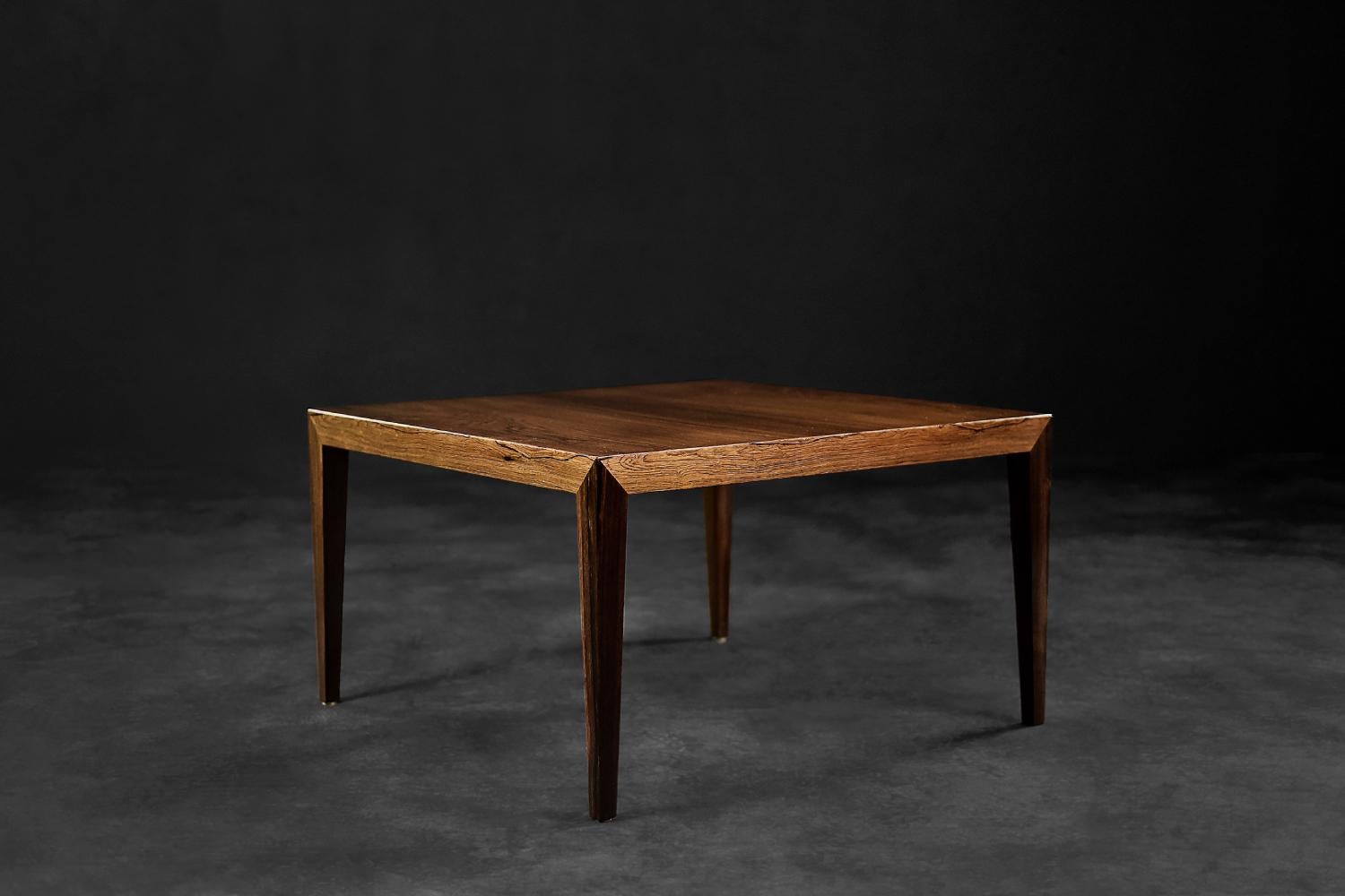 Mid-20th Century Vintage Midcentury Scandinavian Modern Rosewood Coffee Table by Severin Hansen For Sale