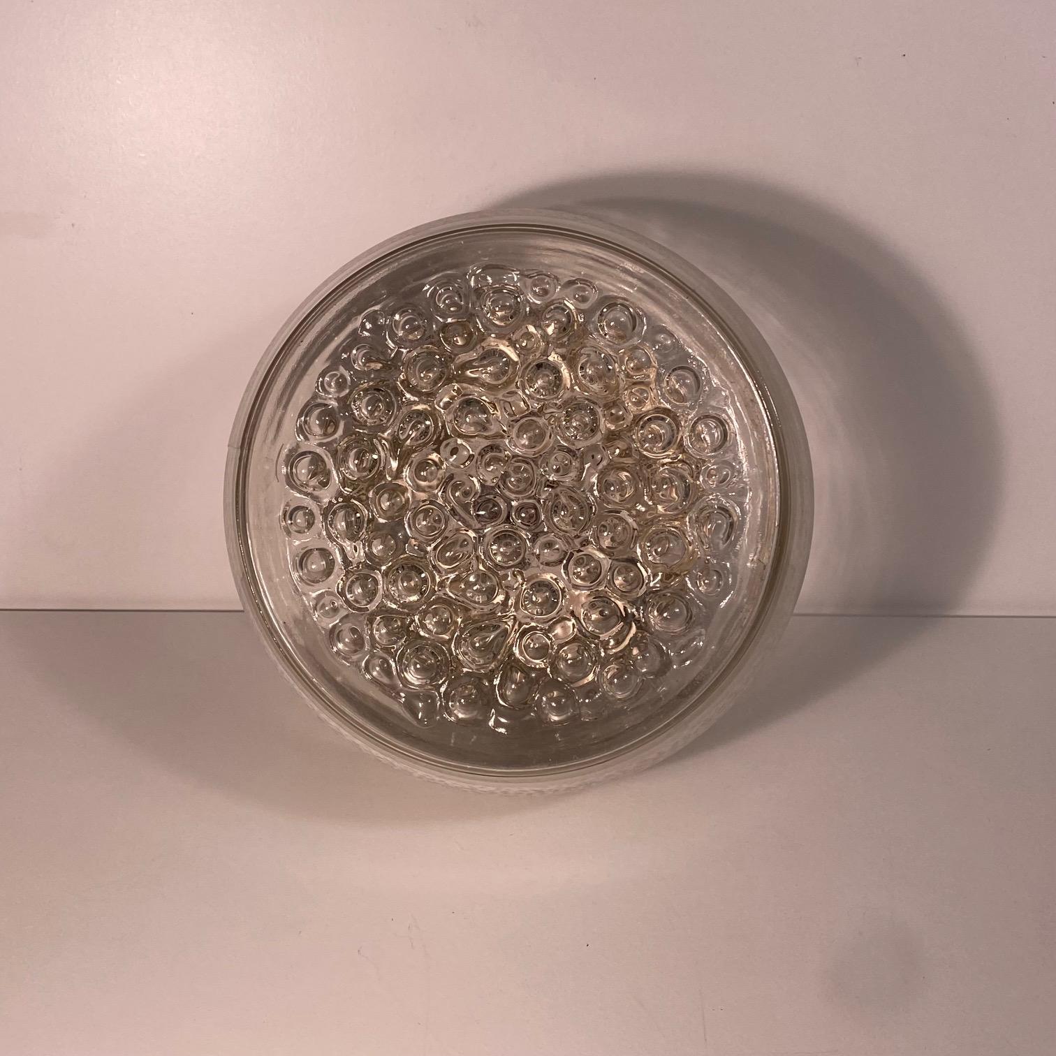 Aplique o empotrable vintage de mediados de siglo de VEB Görlitz, Alemania Oriental 1970. Aluminio en venta