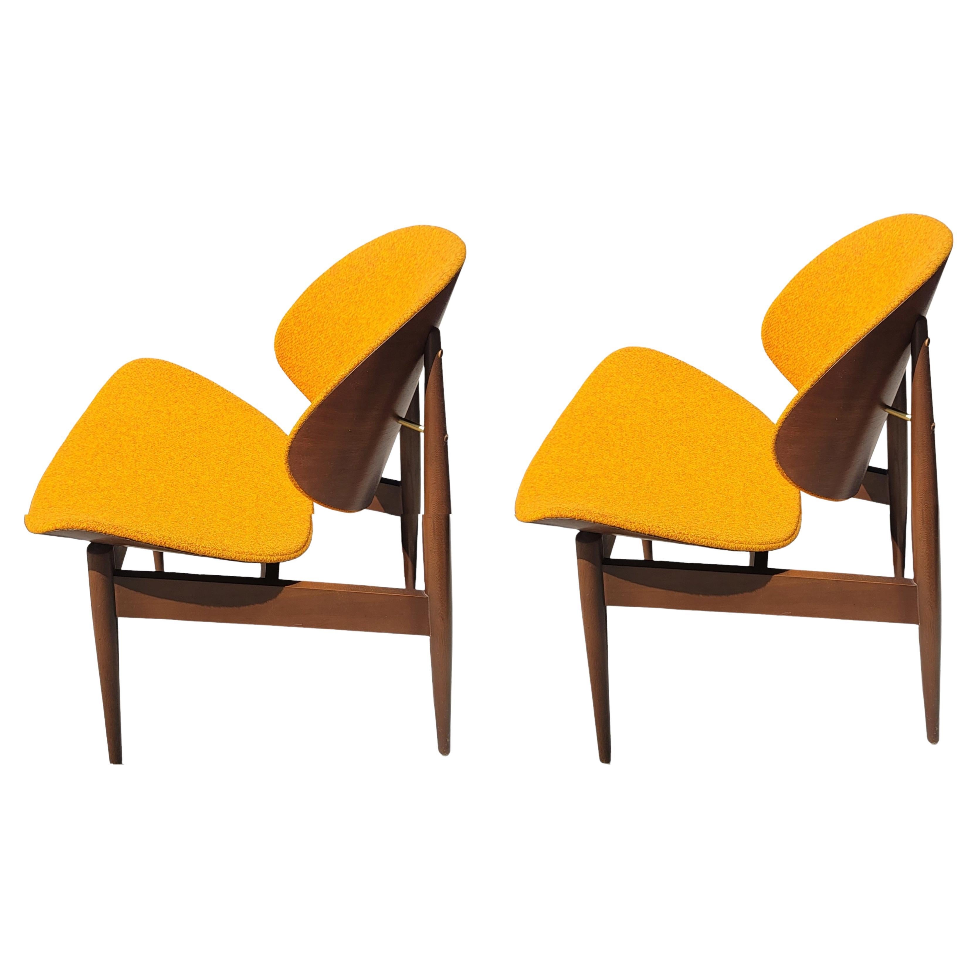 Vintage Mid Century Seymour James Weiner Kodawood Oyster Chair