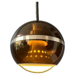 Vintage Mid Century Space Age Guzzini Style 'Globe' Pendant by Dijkstra, 70s