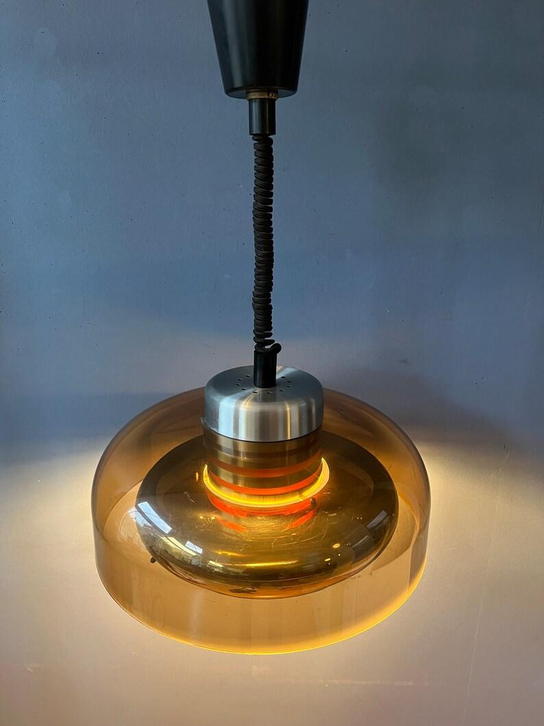 Ère spatiale Lampe à suspension vintage de l'ère spatiale, rétro par Herda, 1970 en vente