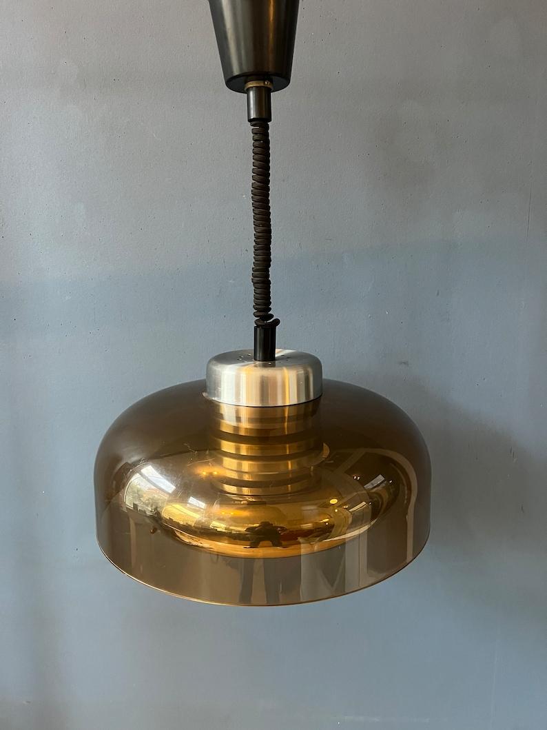 20ième siècle Lampe à suspension vintage de l'ère spatiale, rétro par Herda, 1970 en vente