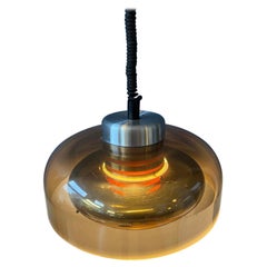 Vintage Mid Century Space Age Pendant Lamp, Retro by Herda, 1970s