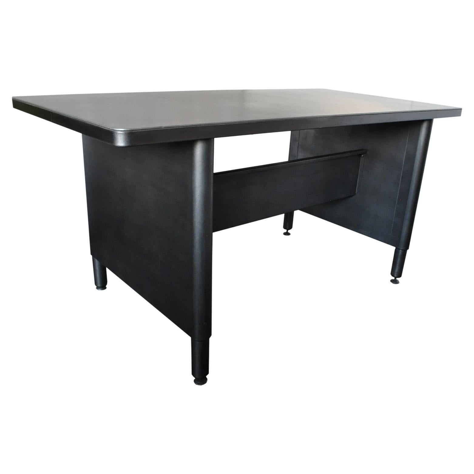 Vintage Midcentury Steel Desk For Sale