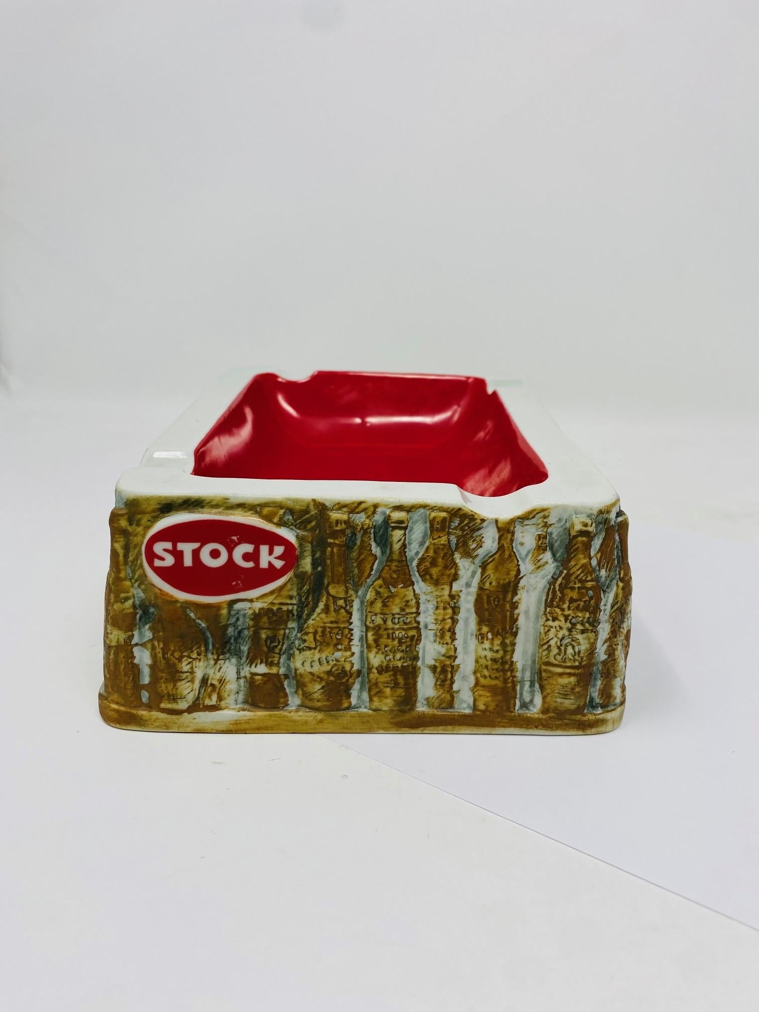 Mid-20th Century Vintage Mid-Century Stock Italy Ceramic Ashtray For Sale