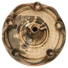 Portavelas Vintage Midcentury Stoneware Pottery Studio