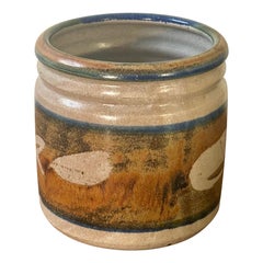 Vintage Mid-Century Studio Pottery Planter - Signed Ceramic