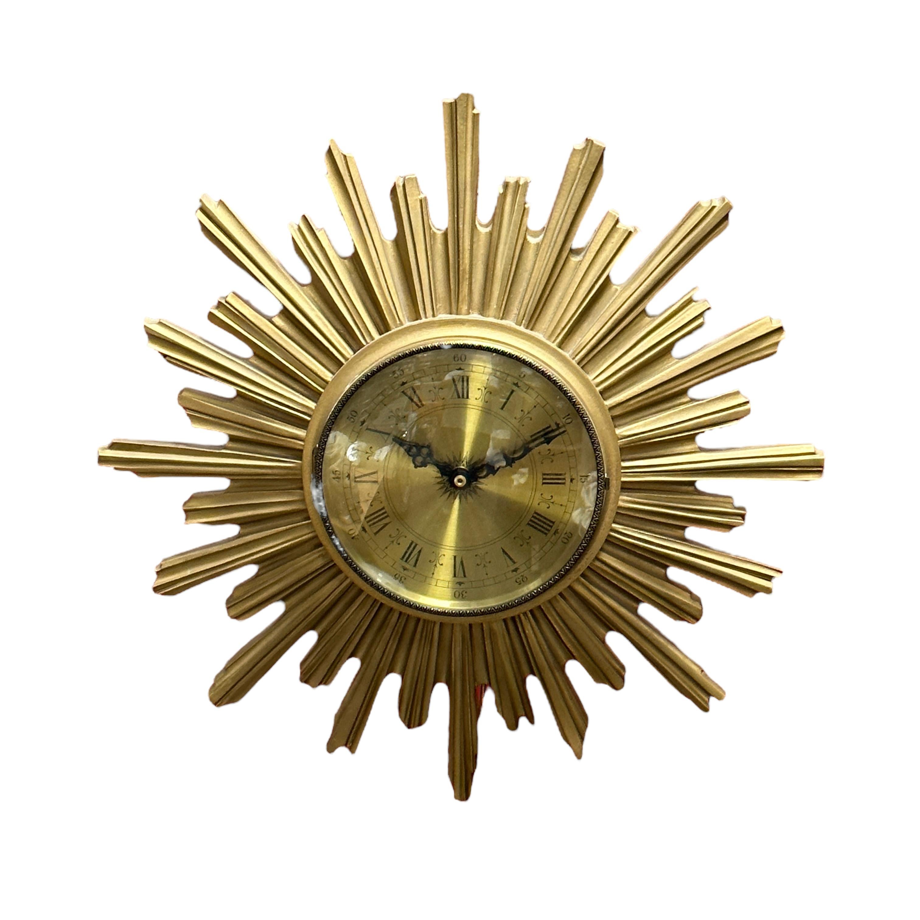 antique starburst clock