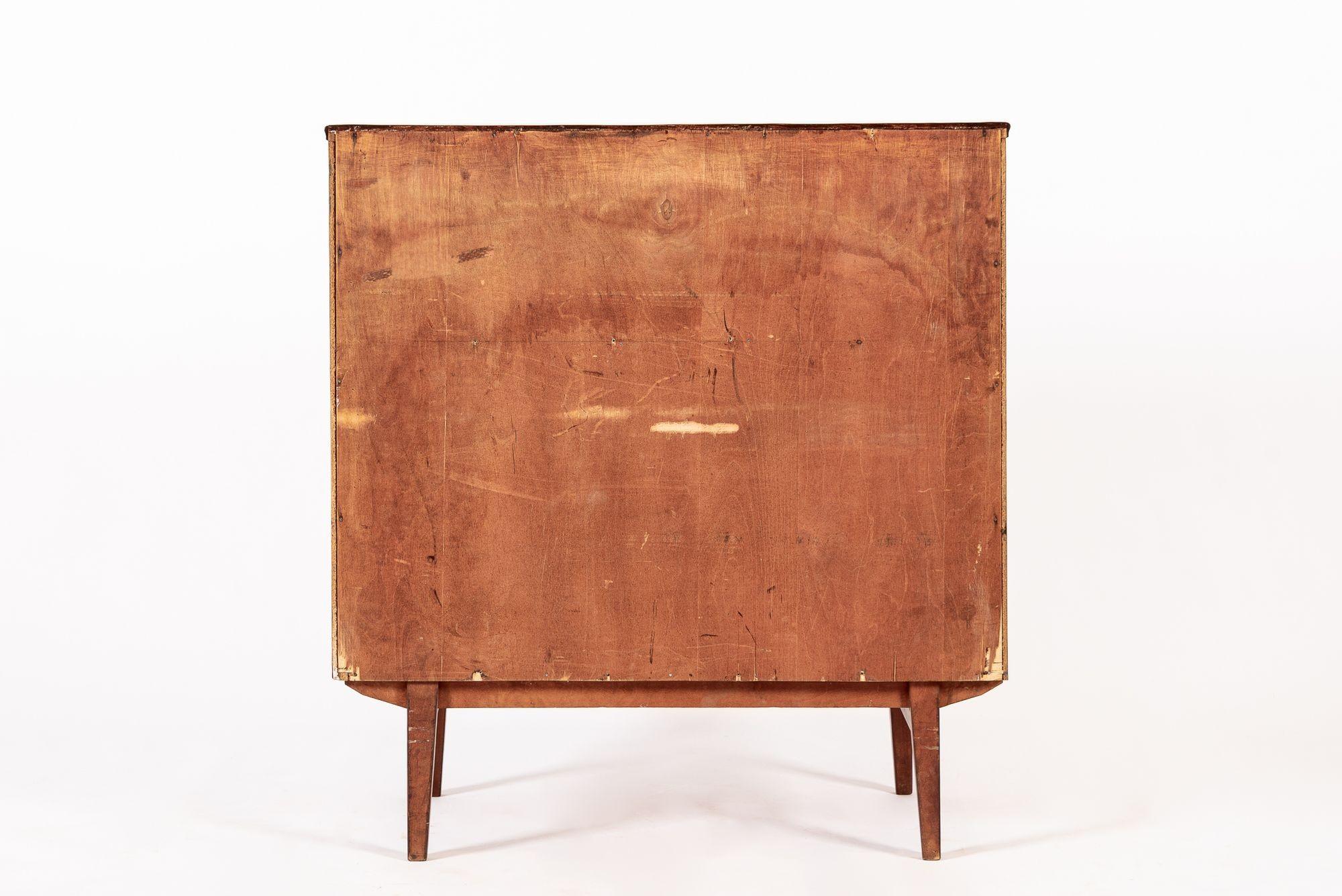Schwedischer Rolltop-Sekretär-Schreibtisch aus Rosenholz, Mid-Century im Angebot 10