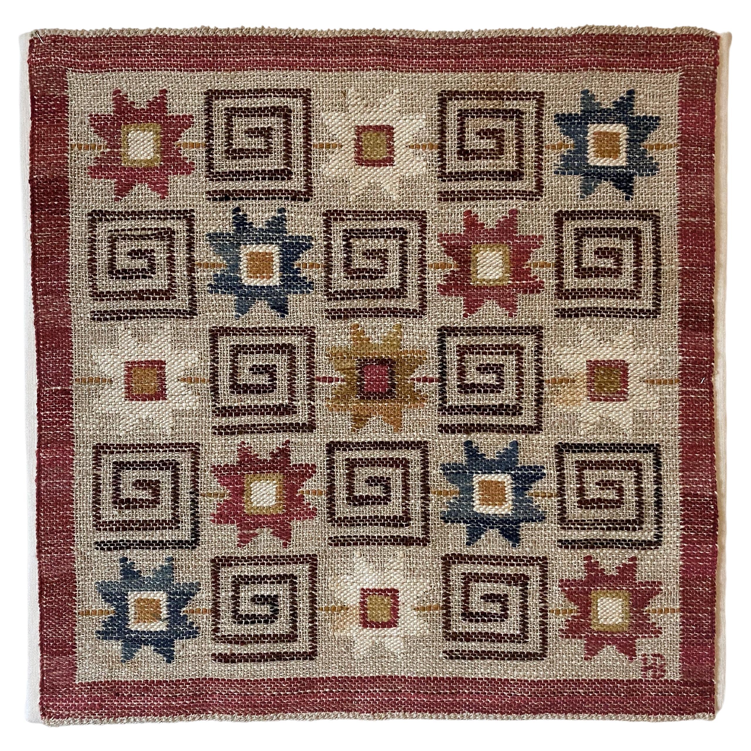 Large Vintage Swedish Wall Tapestry For Sale at 1stDibs