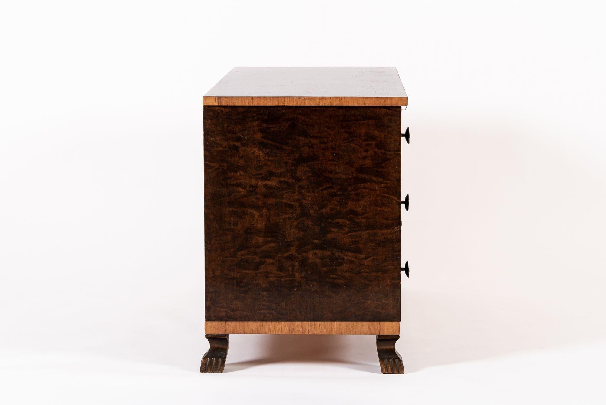Vintage Mid Century Swedish Three Drawer Dresser 2