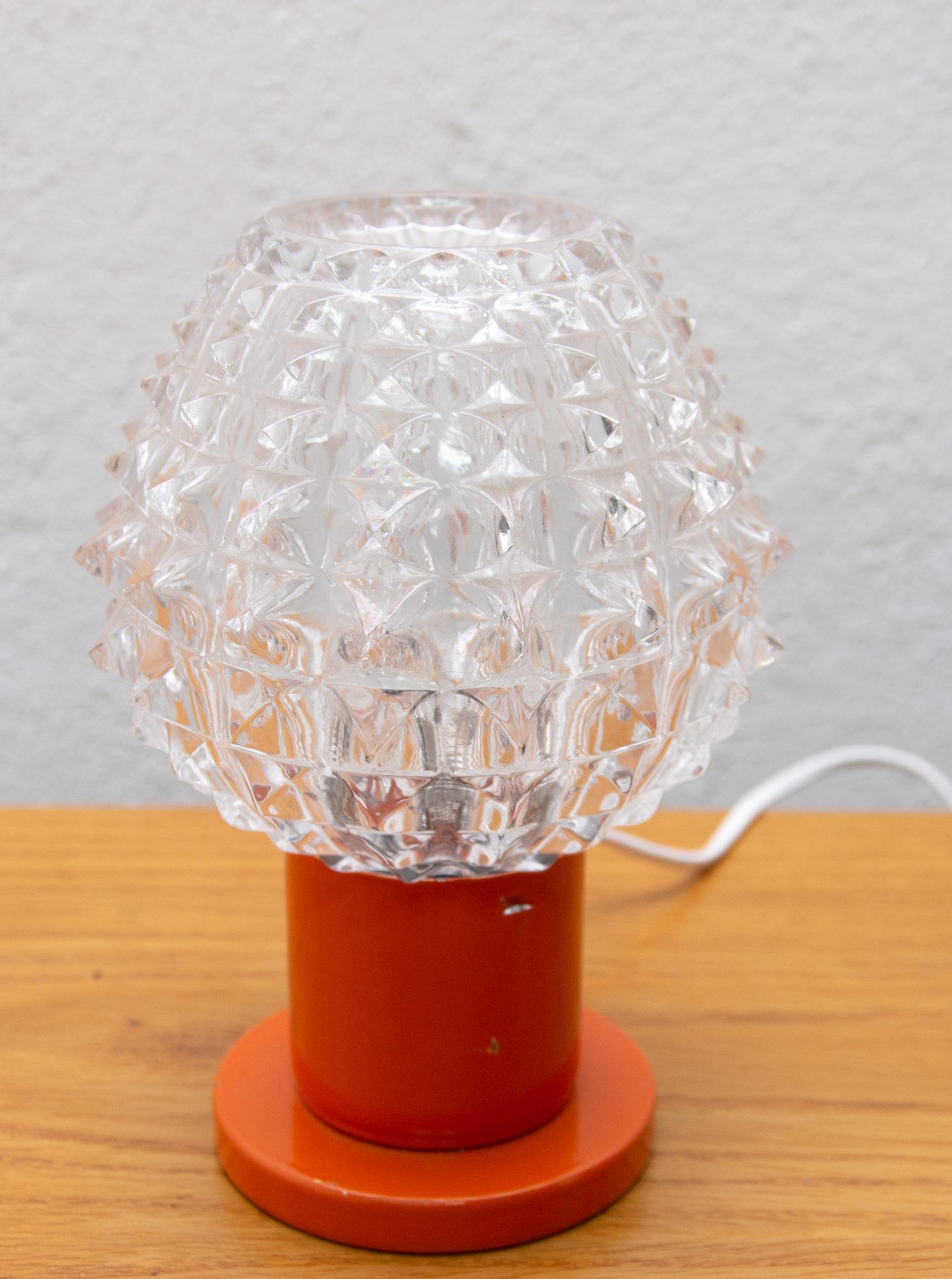 Vintage Midcentury Table Lamp by Kamenicky Senov, 1960s In Good Condition In Prague 8, CZ