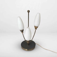 Vintage Mid-Century Table Lamp with 3 Lamps, circa 1960s