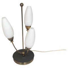 Vintage Mid-Century Table Lamp with 3 Lamps, circa 1960s