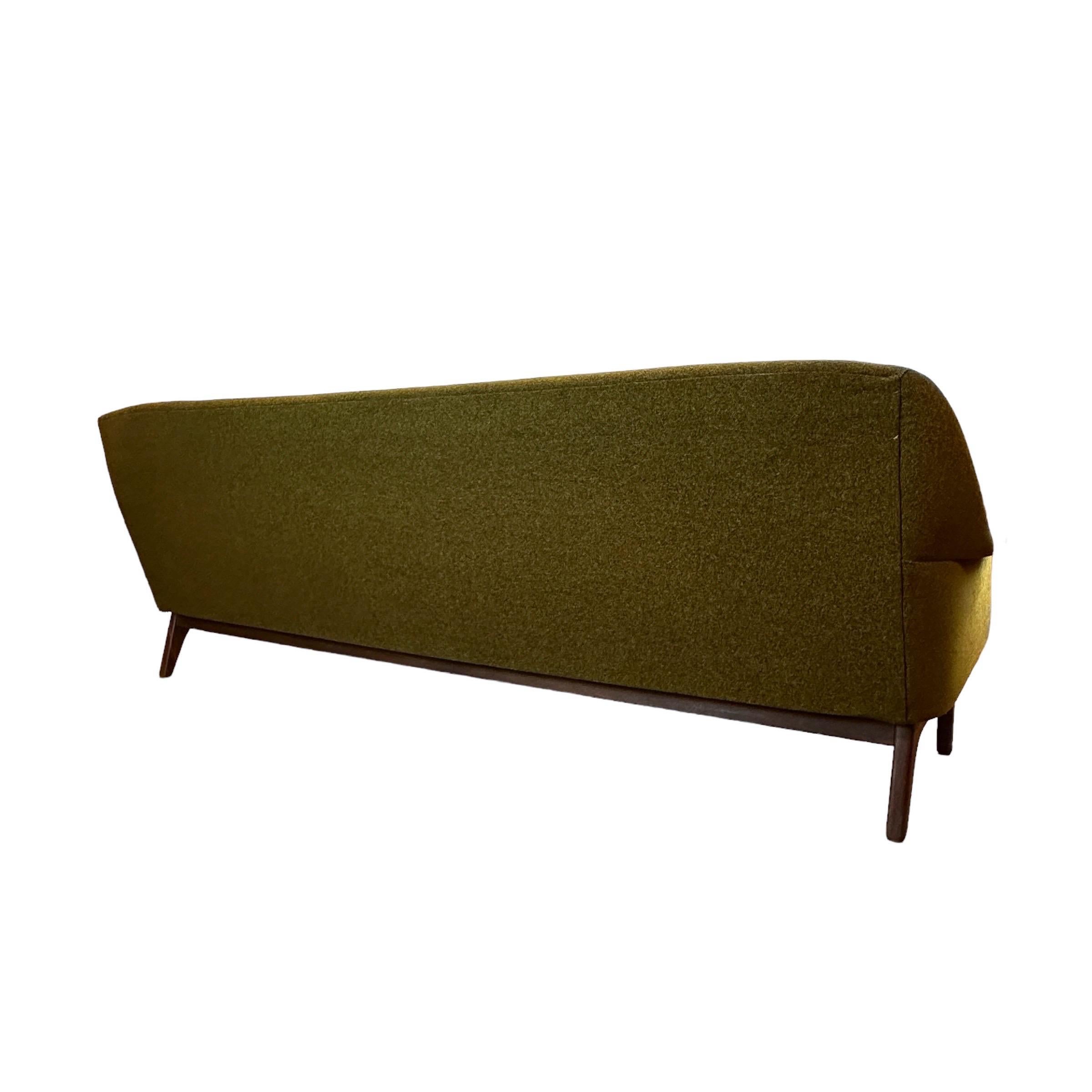 Mid-Century Modern Vintage Mid Century Teak 4-Seater Paw Sofa