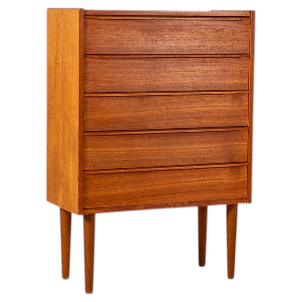 Vintage Mid-Century Teak Chest of Drawers, 1960s, Denmark