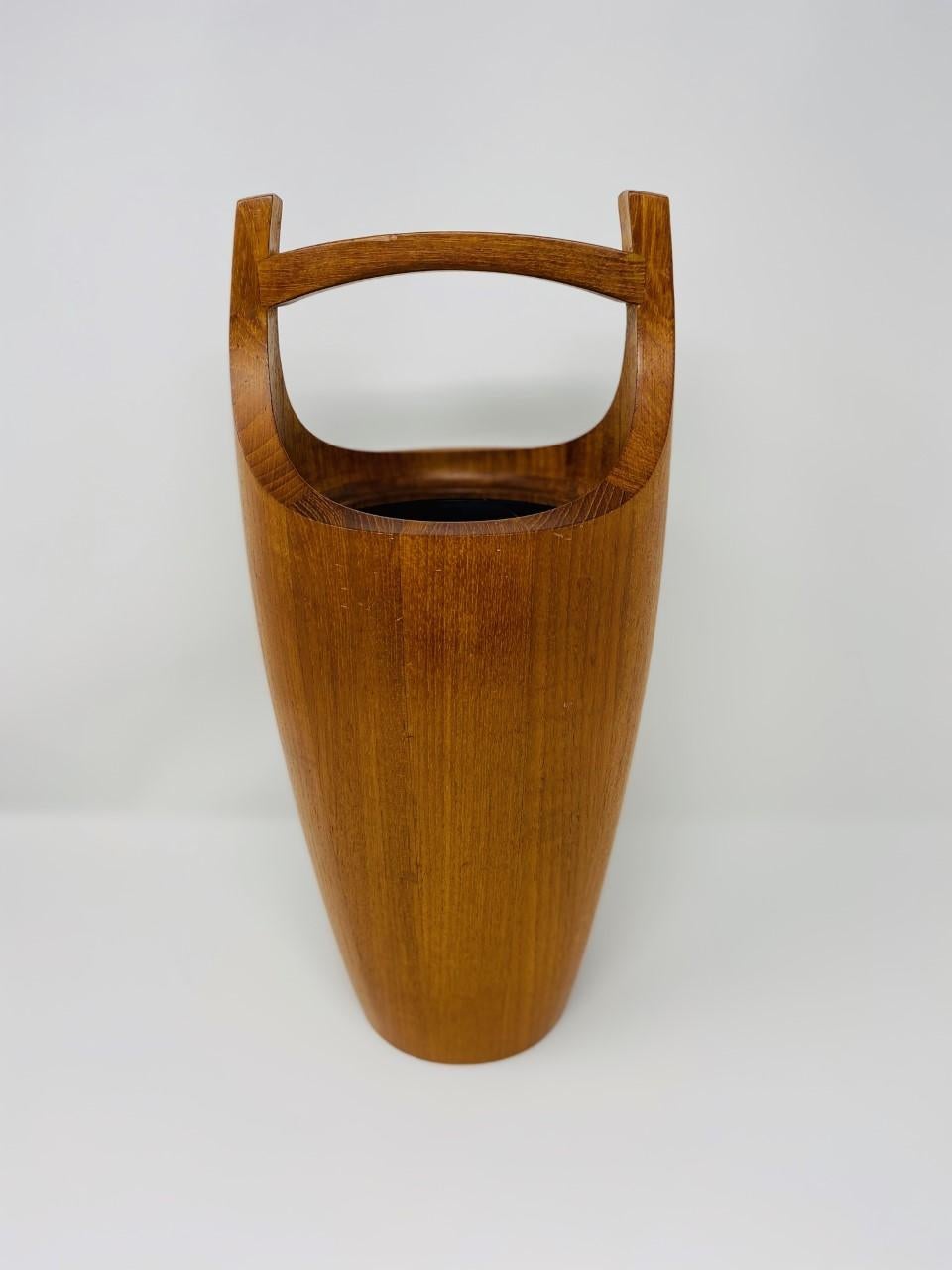 Hand-Crafted Vintage Mid Century Teak “Congo” Ice Bucket by Jens Harald Quistgaard for Dansk