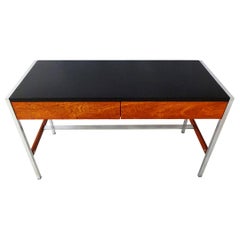 Vintage Midcentury Teak Console Writing Desk in the Manner of Florence Knoll