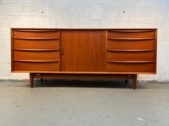 Vintage Mid-Century Teak Credenza By Falster Møbelfabrik