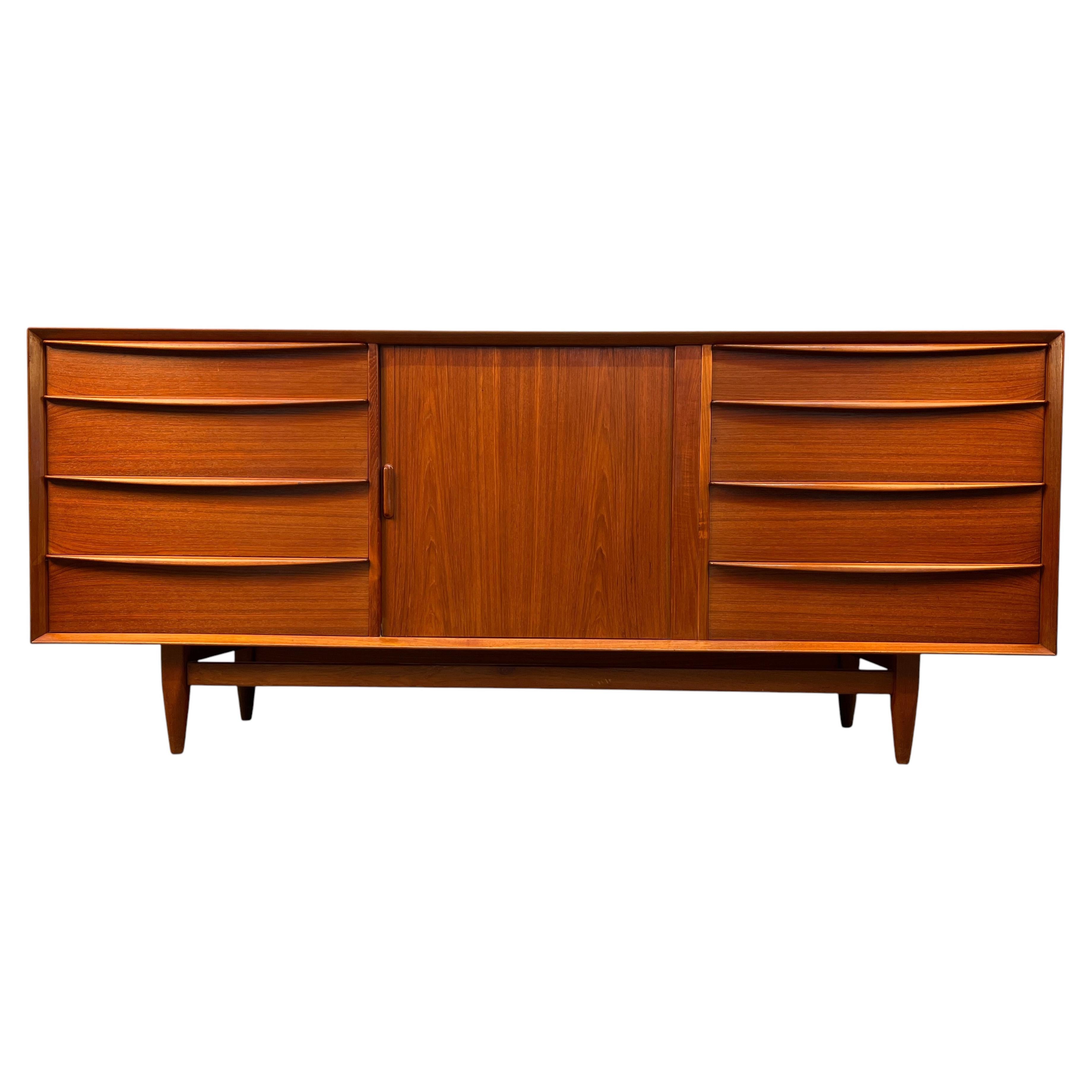 Vintage Mid-Century Teak Credenza By Falster Møbelfabrik