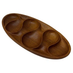 Retro Mid Century Teak Oval Bowl/Tray from Laur Jensen 1960s